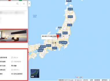 Google Map 搜尋飯店相關資訊方法教學