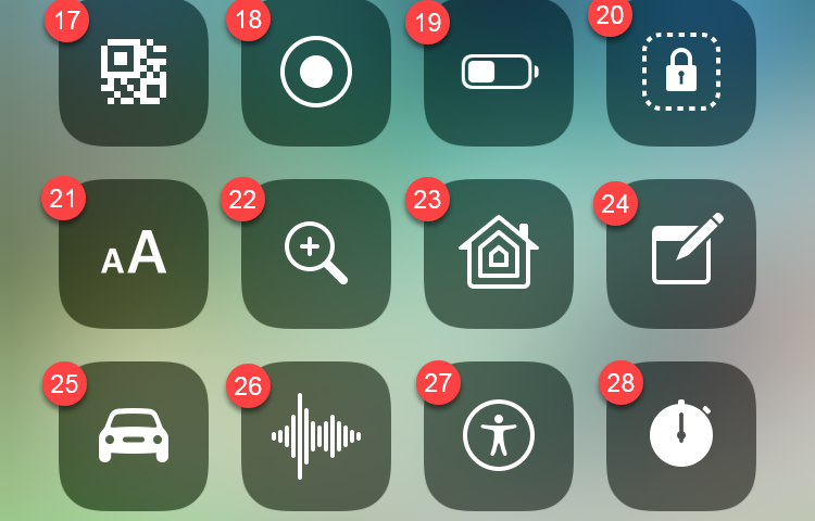 iPhone 控制中心