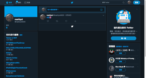 Twitter 深色模式開啟方法