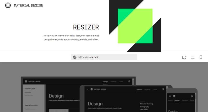 RESIZER由Google推出測試響應式網頁（RWD）網頁工具