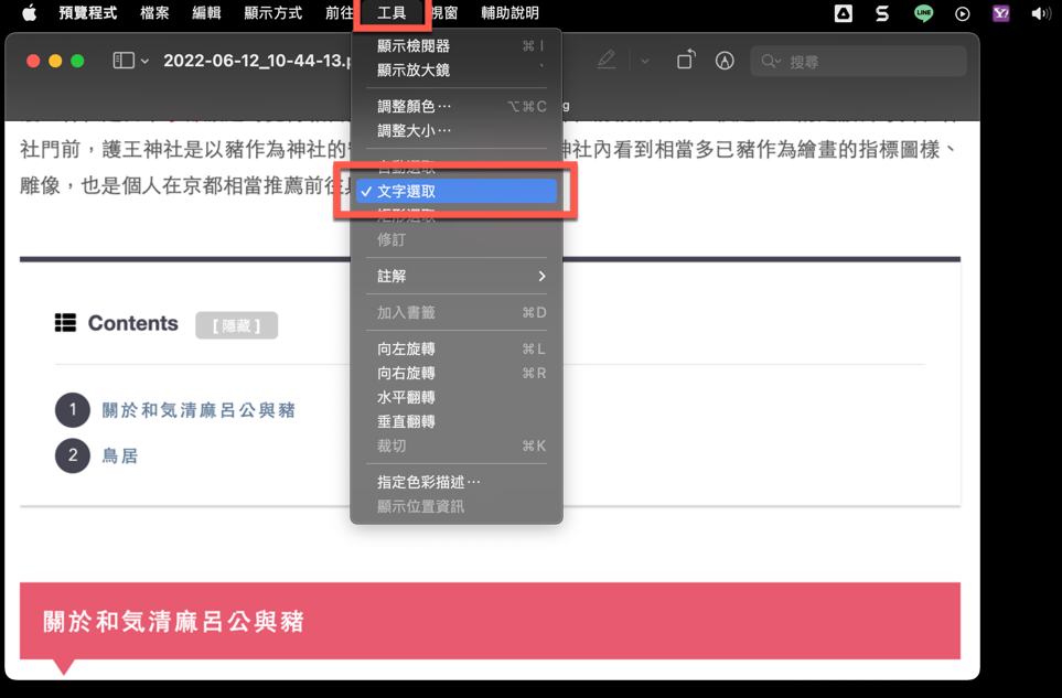 macOS 原況文字