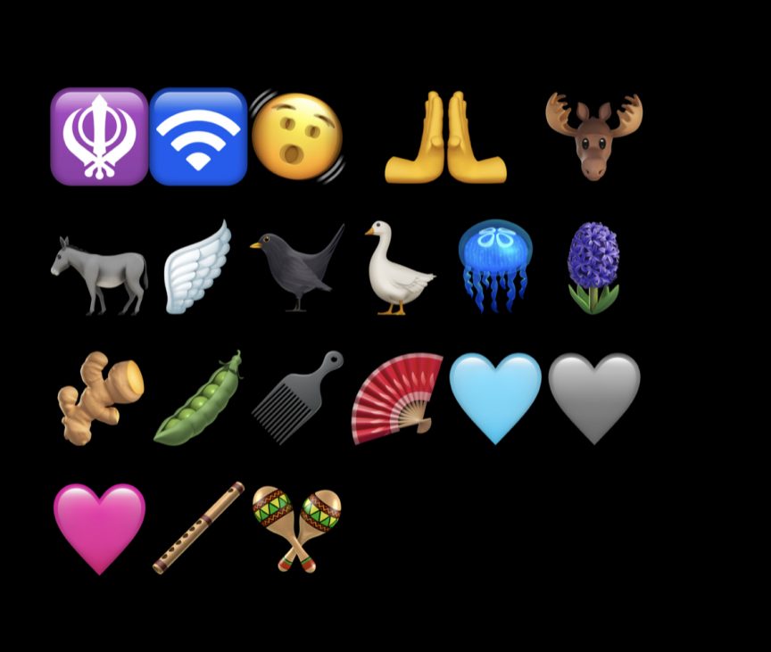 Apple 推出新的 21 種 Emoji 表情符號
