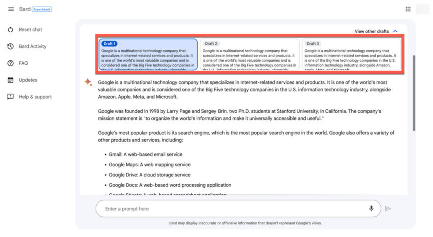 Google Bard 申請與使用方法教學