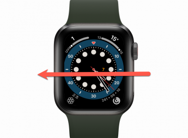 Apple Watch 設定滑動來切換錶面