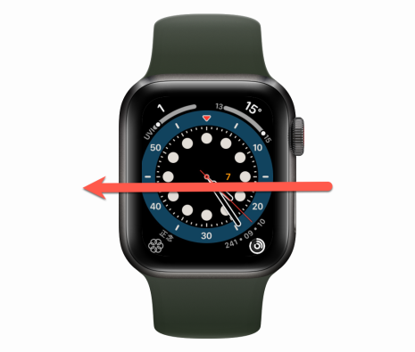 Apple Watch 設定滑動來切換錶面