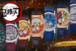 garrack x kimetsu no yaiba s meister kanazawa gold leaf mechanical watch 01