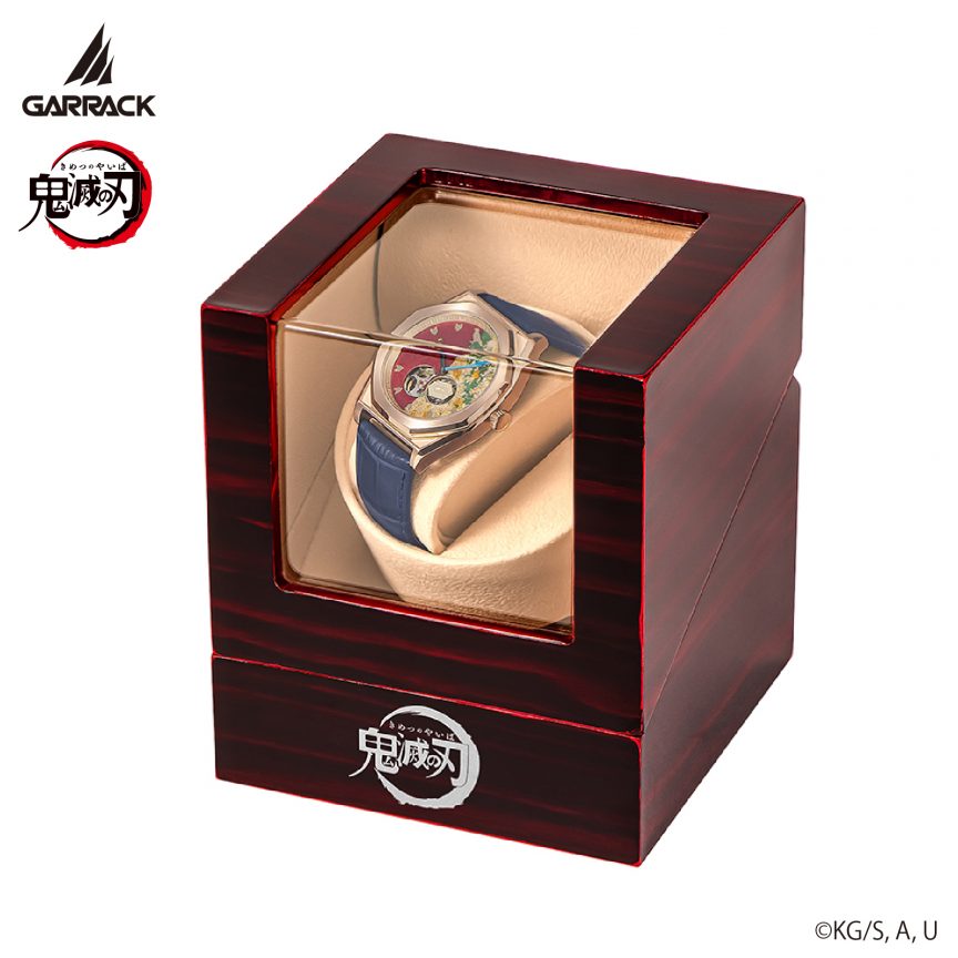 garrack x kimetsu no yaiba s meister kanazawa gold leaf mechanical watch 011