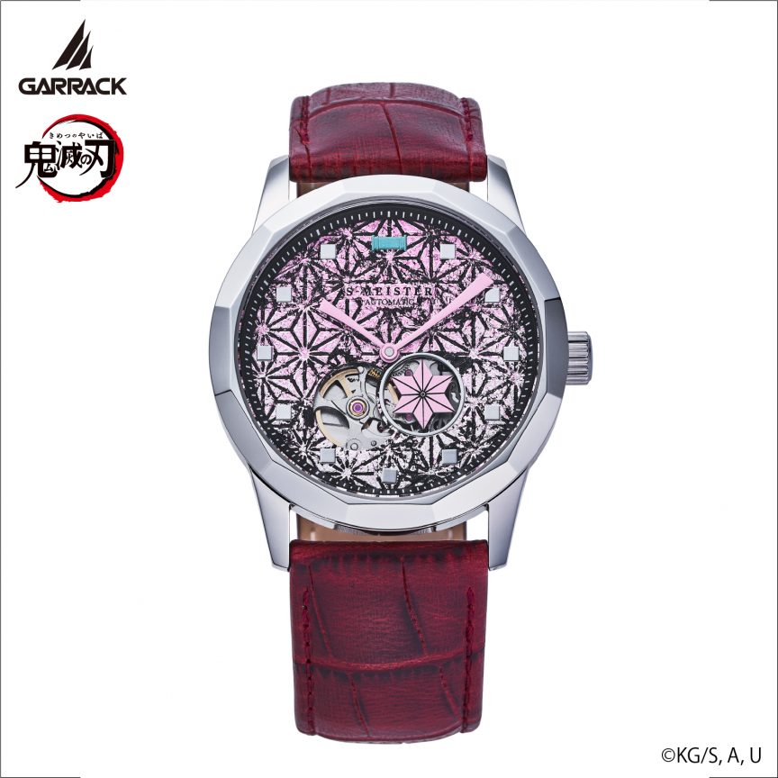 garrack x kimetsu no yaiba s meister kanazawa gold leaf mechanical watch 015