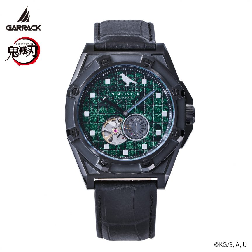garrack x kimetsu no yaiba s meister kanazawa gold leaf mechanical watch 016