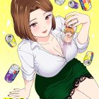 《人妻的嘴唇有罐裝燒酒的味道》動畫 公開第2彈主視覺圖
