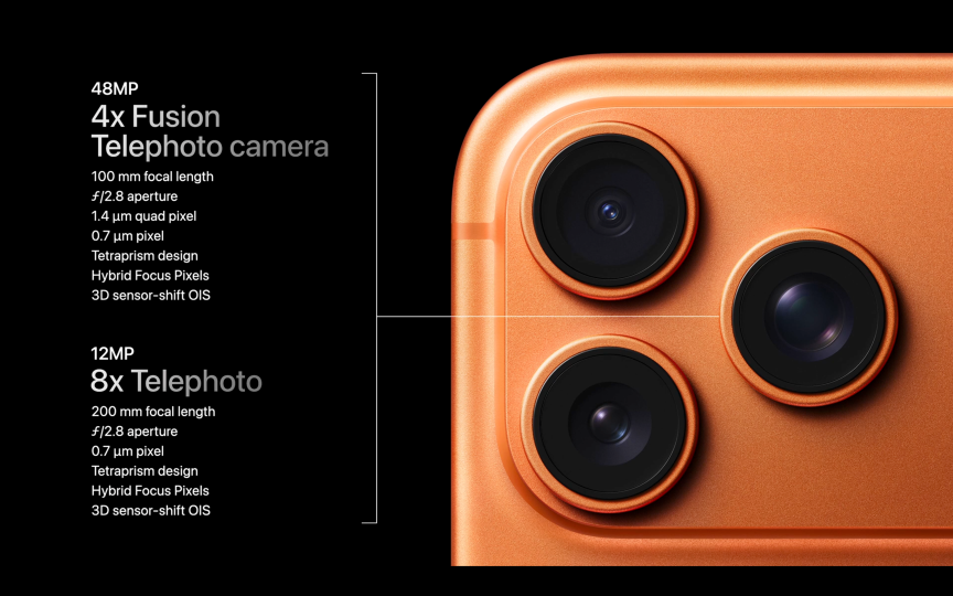 iPhone 17 Pro iPhone 17 Pro Max Apple 2025 秋季發表會 A19 Pro 8倍光學變焦