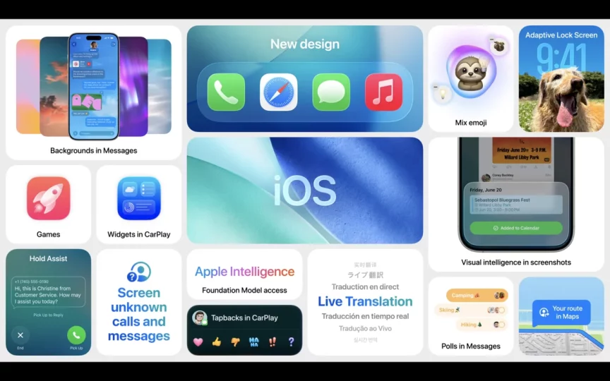 iOS 26 更新 release date Apple Intelligence Liquid Glass